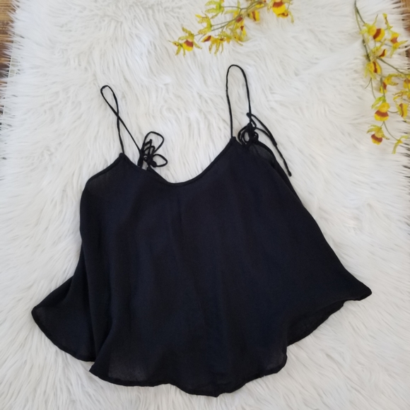 Free People Tops - FREE PEOPLE Sleeveless Boho Tank Top Black Color Size XS ,TP....